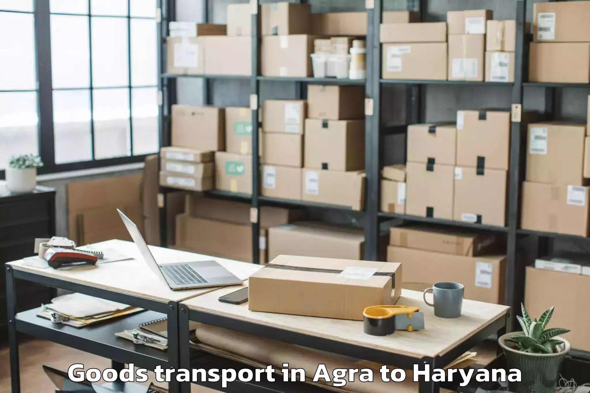 Top Agra to Narayangarh Goods Transport Available